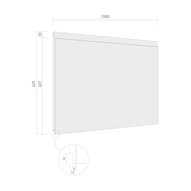 SerFibro Type-E Grooved Fibre Cement Board — 607 - 625 × 2500 mm