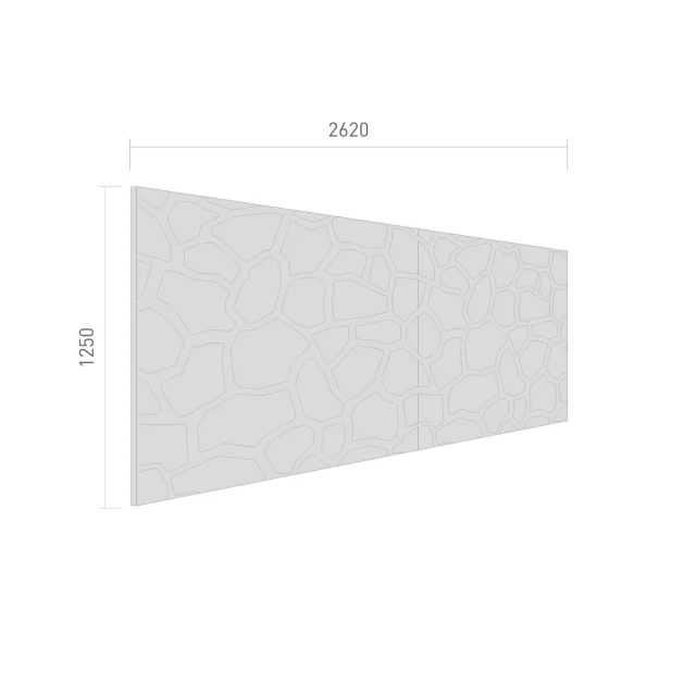 Panneau Fibres-Ciment Texture Pierre Maçonnée SerFibro — 1250 × 2620 mm